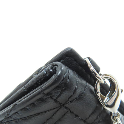 VERSACE With Chain Card Case Leather Ladies [Used]
