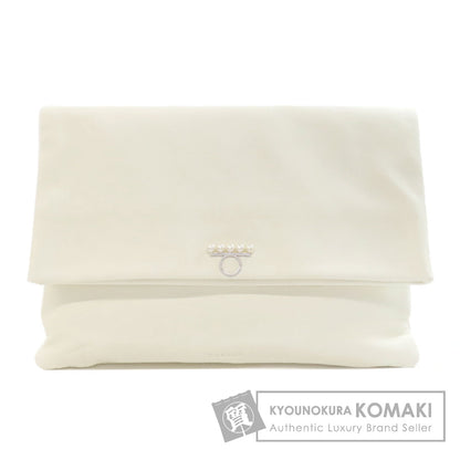 TASAKI   Clutch bag logo Leather Ladies