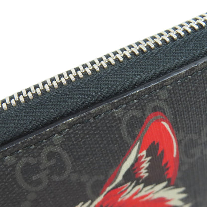 GUCCI  451273 Long wallet (with coin pocket) GG Supreme Wolf PVC Ladies