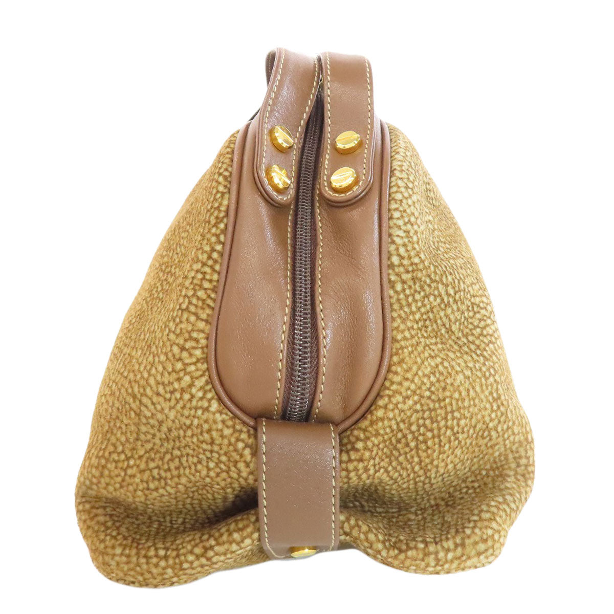 BORBONESE   Handbag Quail pattern Suede Ladies