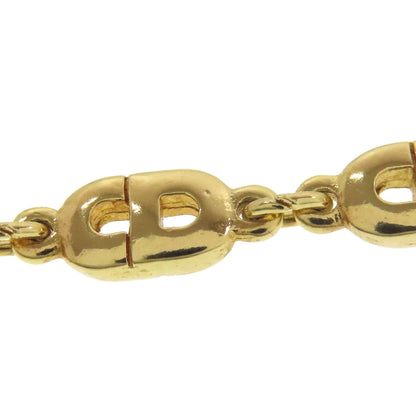 CHRISTIAN DIOR CD Logo Chain Necklace Metal Ladies [Used]