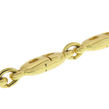 CHRISTIAN DIOR CD Logo Chain Necklace Metal Ladies [Used]