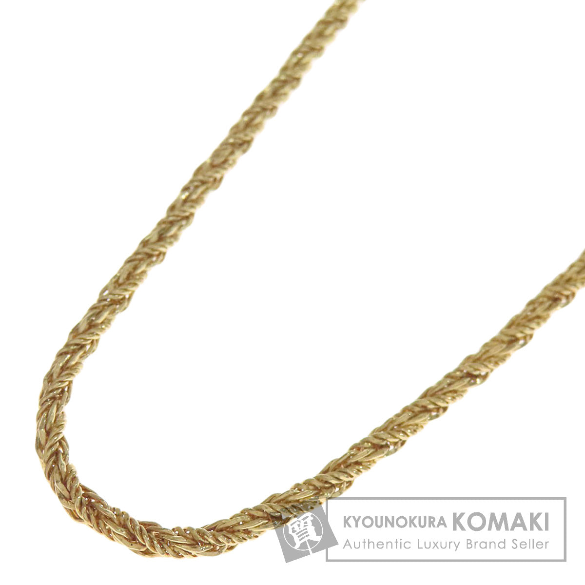 CHRISTIAN DIOR Rope Chain Necklace Metal Ladies [Used]