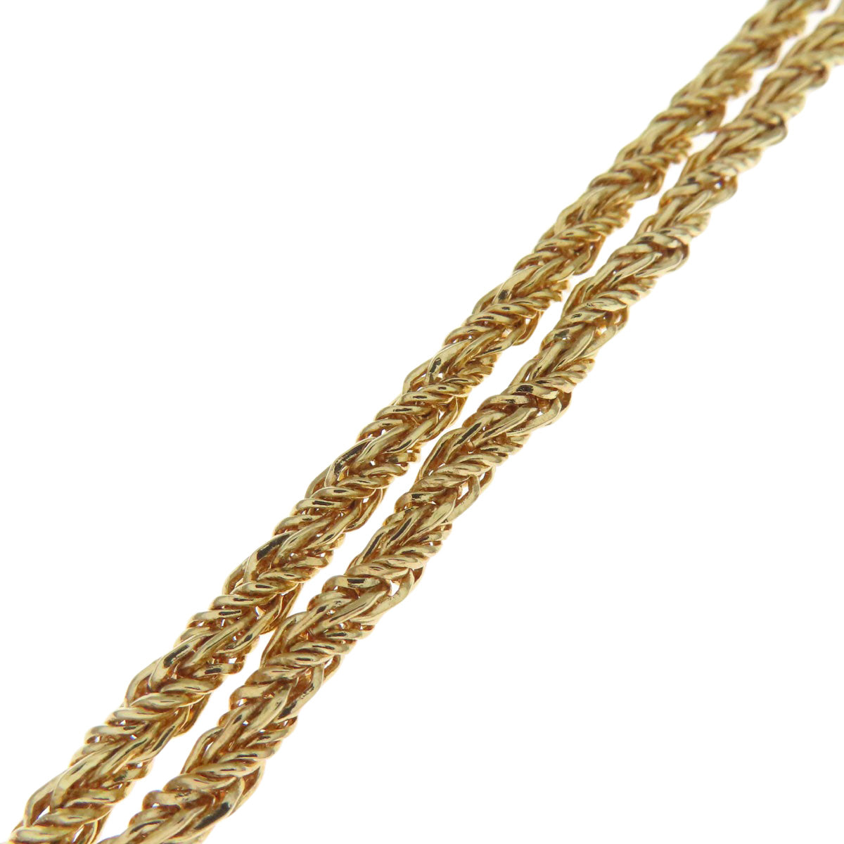 CHRISTIAN DIOR Rope Chain Necklace Metal Ladies [Used]