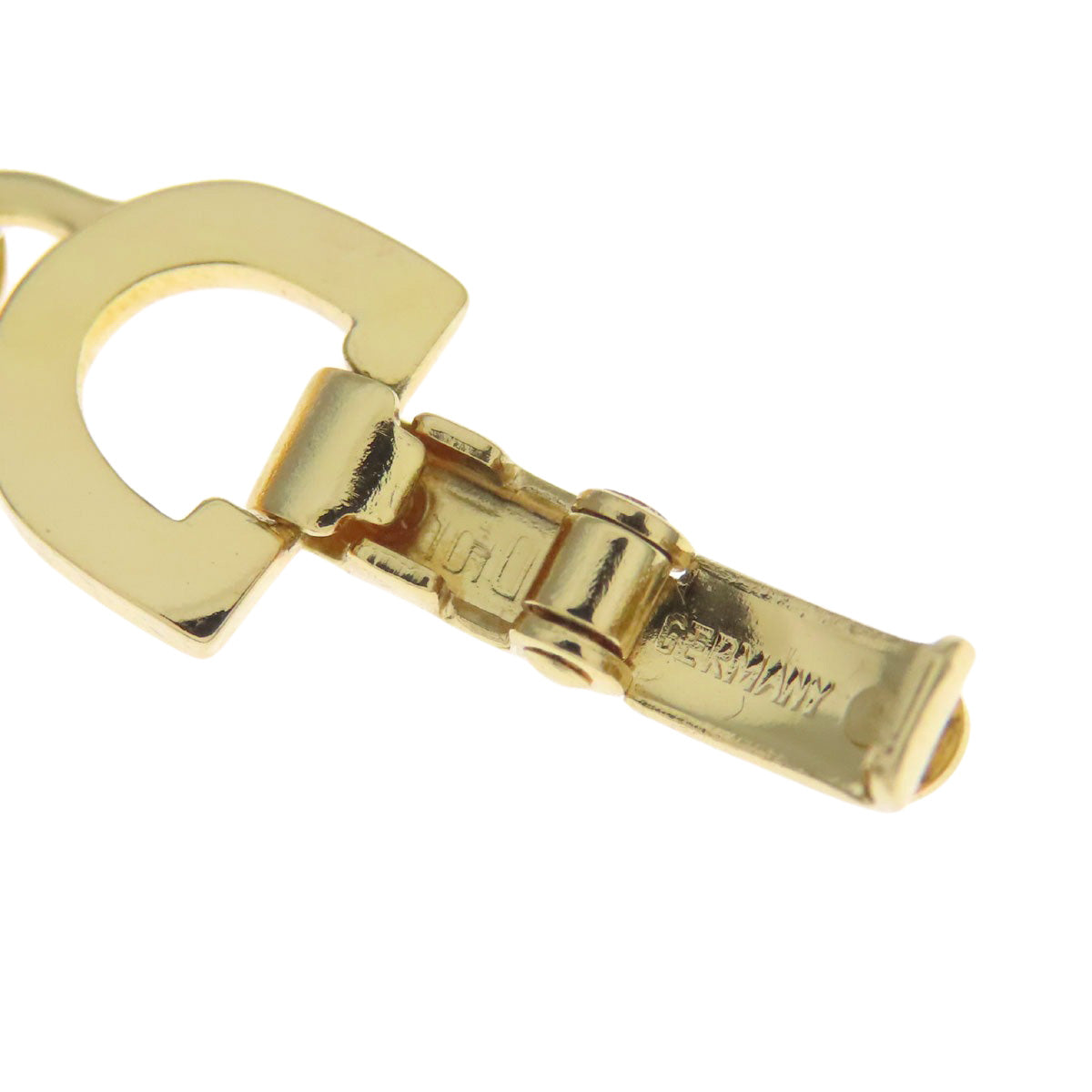 CHRISTIAN DIOR Rope Chain Necklace Metal Ladies [Used]