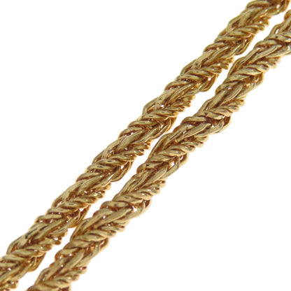 CHRISTIAN DIOR Rope Chain Necklace Metal Ladies [Used]