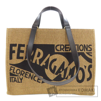 Salvatore Ferragamo   Tote Bag Logo Tote Bag 2WAY Raffia CalfLadies