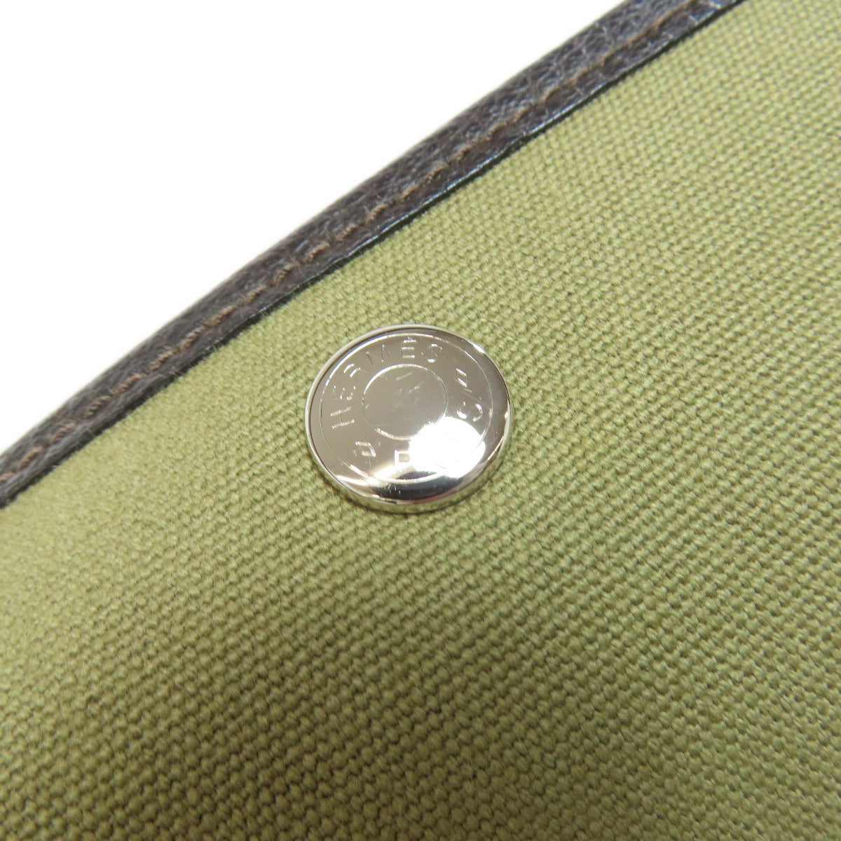 HERMES Garden Party PM Silver Hardware Tote Bag Towar Officche Ladies [Used]