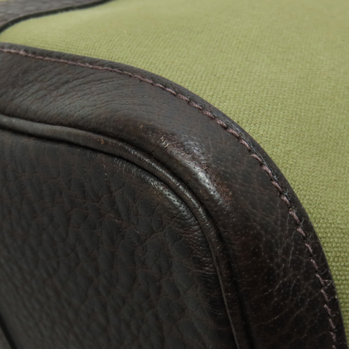 HERMES Garden Party PM Silver Hardware Tote Bag Towar Officche Ladies [Used]