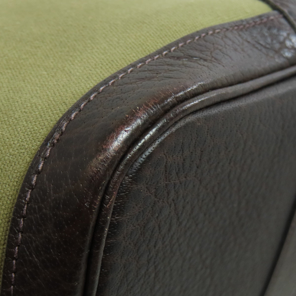 HERMES Garden Party PM Silver Hardware Tote Bag Towar Officche Ladies [Used]