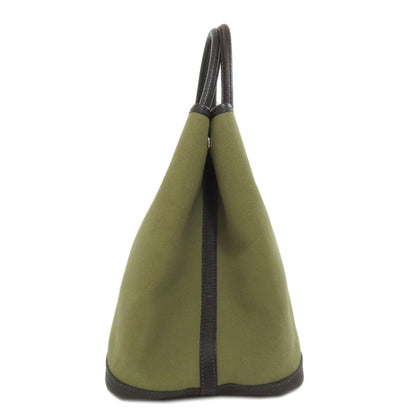 HERMES Garden Party PM Silver Hardware Tote Bag Towar Officche Ladies [Used]