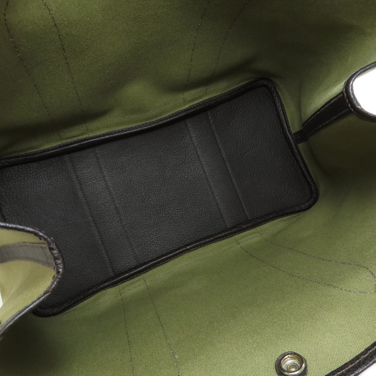 HERMES Garden Party PM Silver Hardware Tote Bag Towar Officche Ladies [Used]