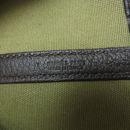 HERMES Garden Party PM Silver Hardware Tote Bag Towar Officche Ladies [Used]