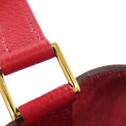 HERMES Picotin Lock PM Vermilion GoldHardware Handbag Taurillon Clemence Ladies [Used]