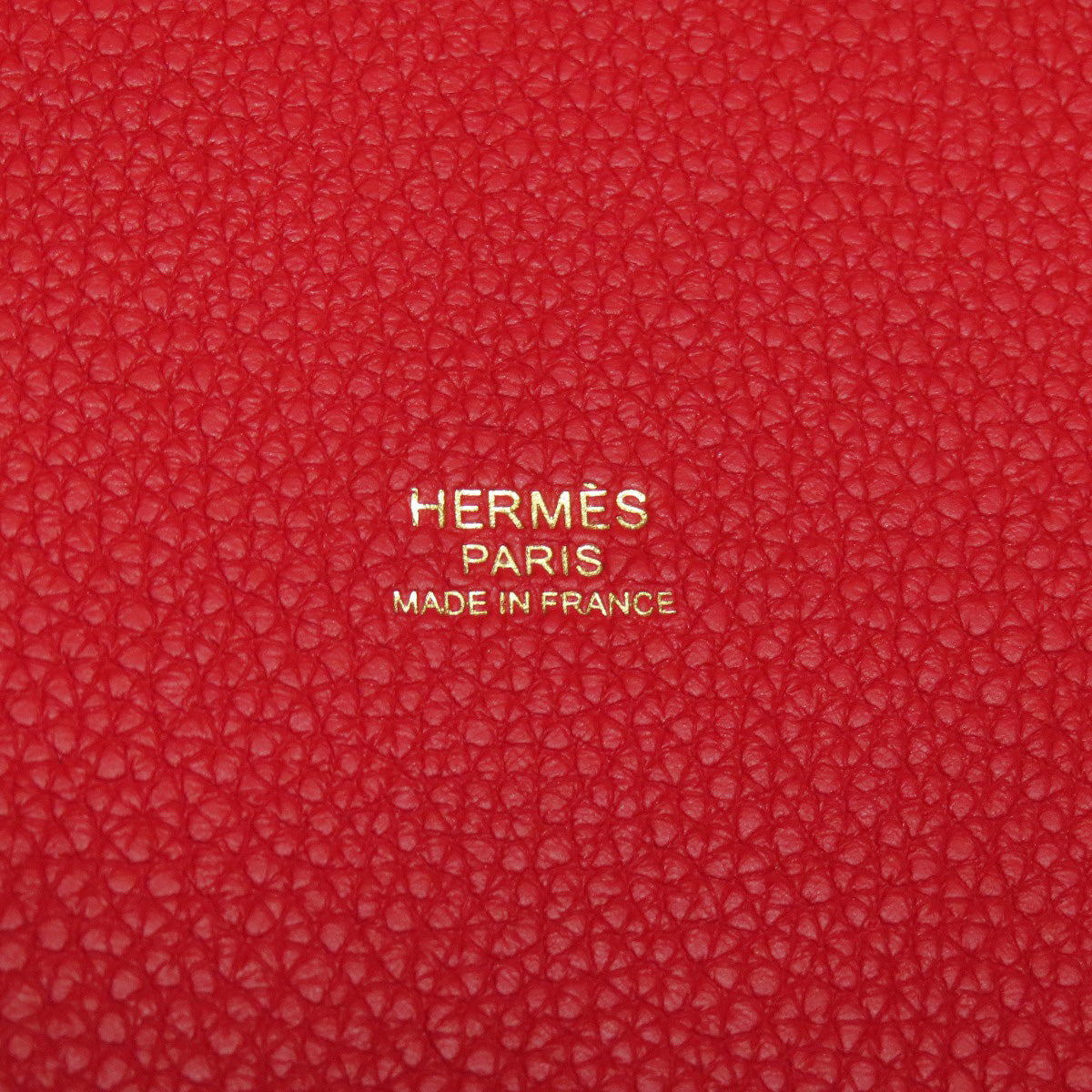 HERMES   Handbag Picotin Lock PM Vermilion GoldHardware Taurillon Clemence Ladies