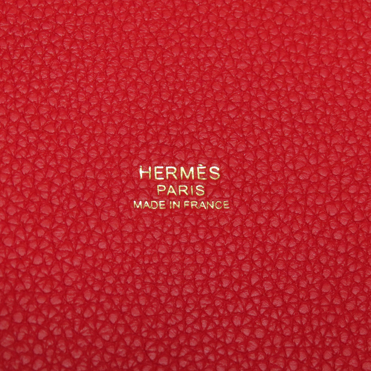 HERMES Picotin Lock PM Vermilion GoldHardware Handbag Taurillon Clemence Ladies [Used]