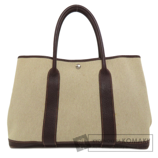 HERMES   Tote Bag Garden Party PM Maron SilverHardware Tower ash Ladies