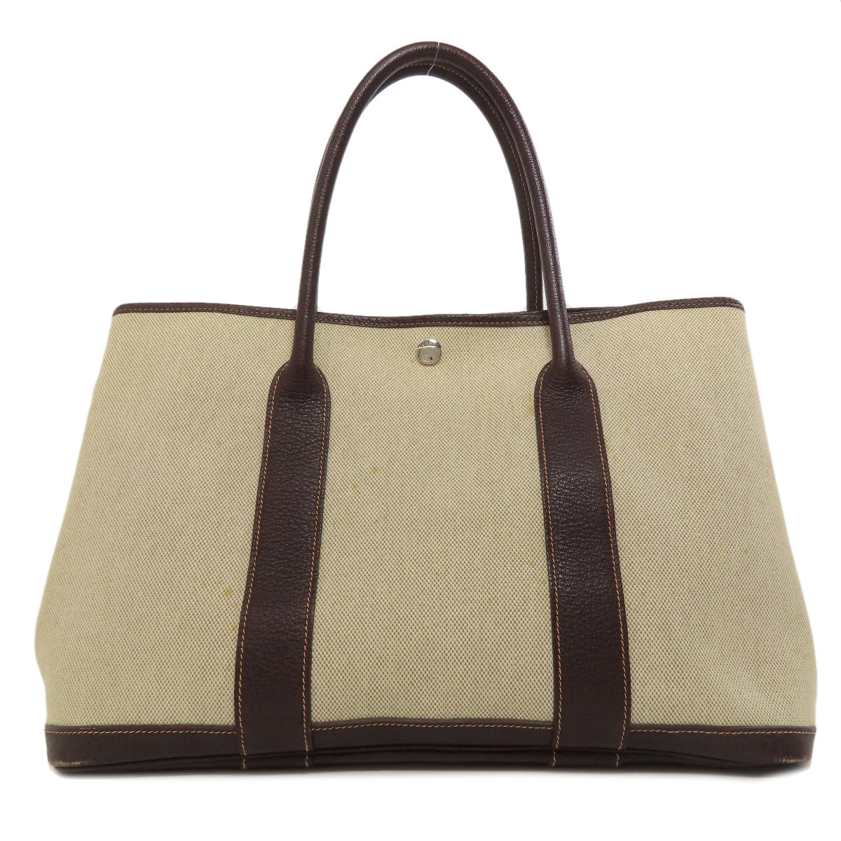 HERMES Garden Party PM Maron SilverHardware Tote Bag Tower ash Ladies [Used]