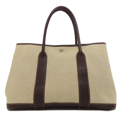 HERMES Garden Party PM Maron SilverHardware Tote Bag Tower ash Ladies [Used]