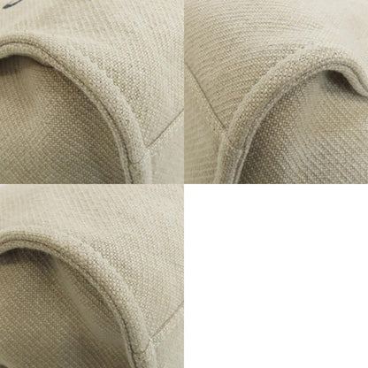CHANEL Deauville GoldHardware Tote Bag Canvas Ladies [Used]