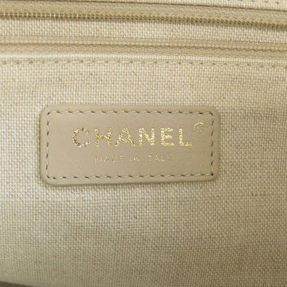 CHANEL Deauville GoldHardware Tote Bag Canvas Ladies [Used]
