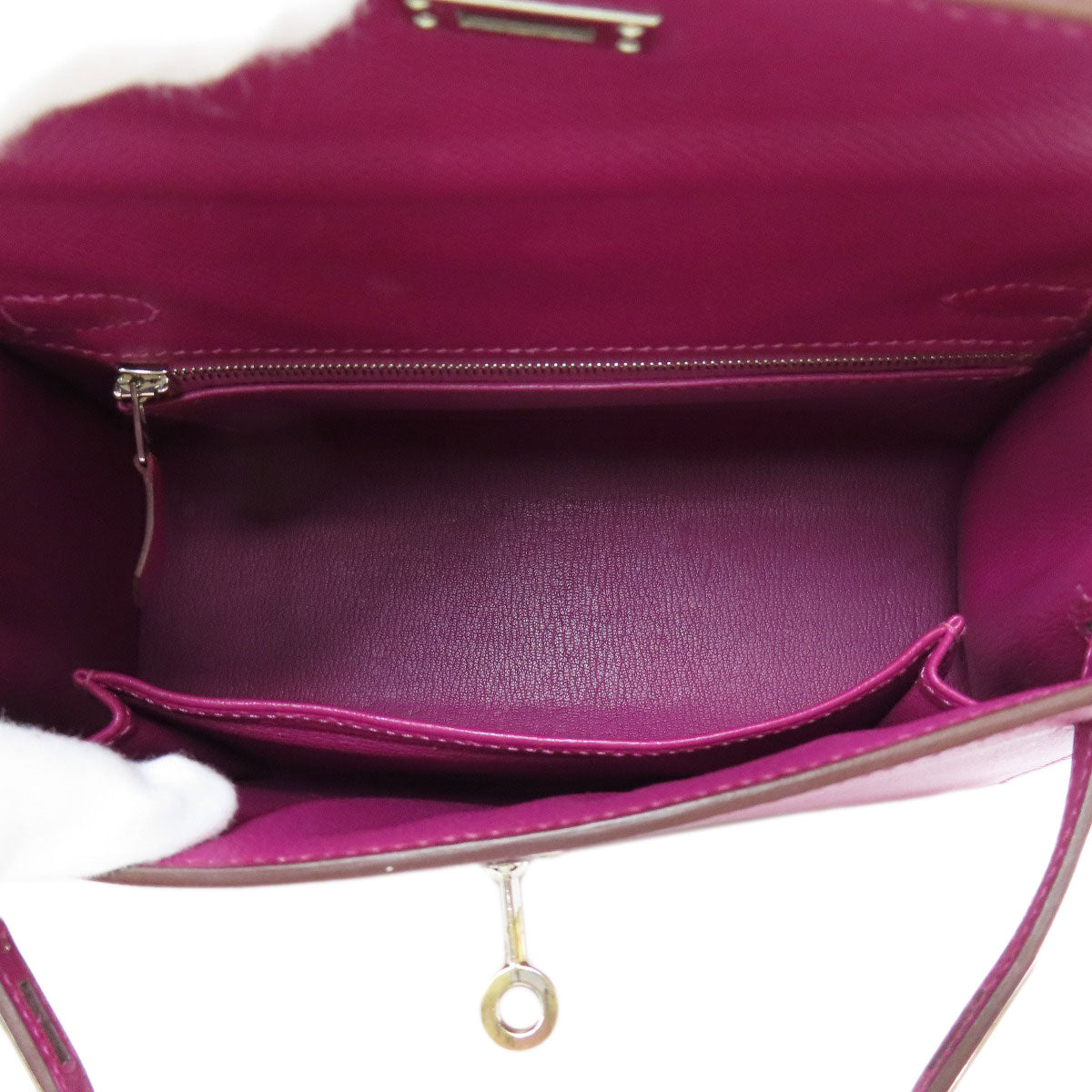 HERMES Kelly 25 SilverHardware Handbag Epsom Ladies [Used]