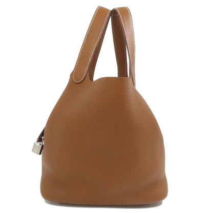 HERMES Picotin Lock MM Gold SilverHardware Handbag Taurillon Clemence Ladies [Used]