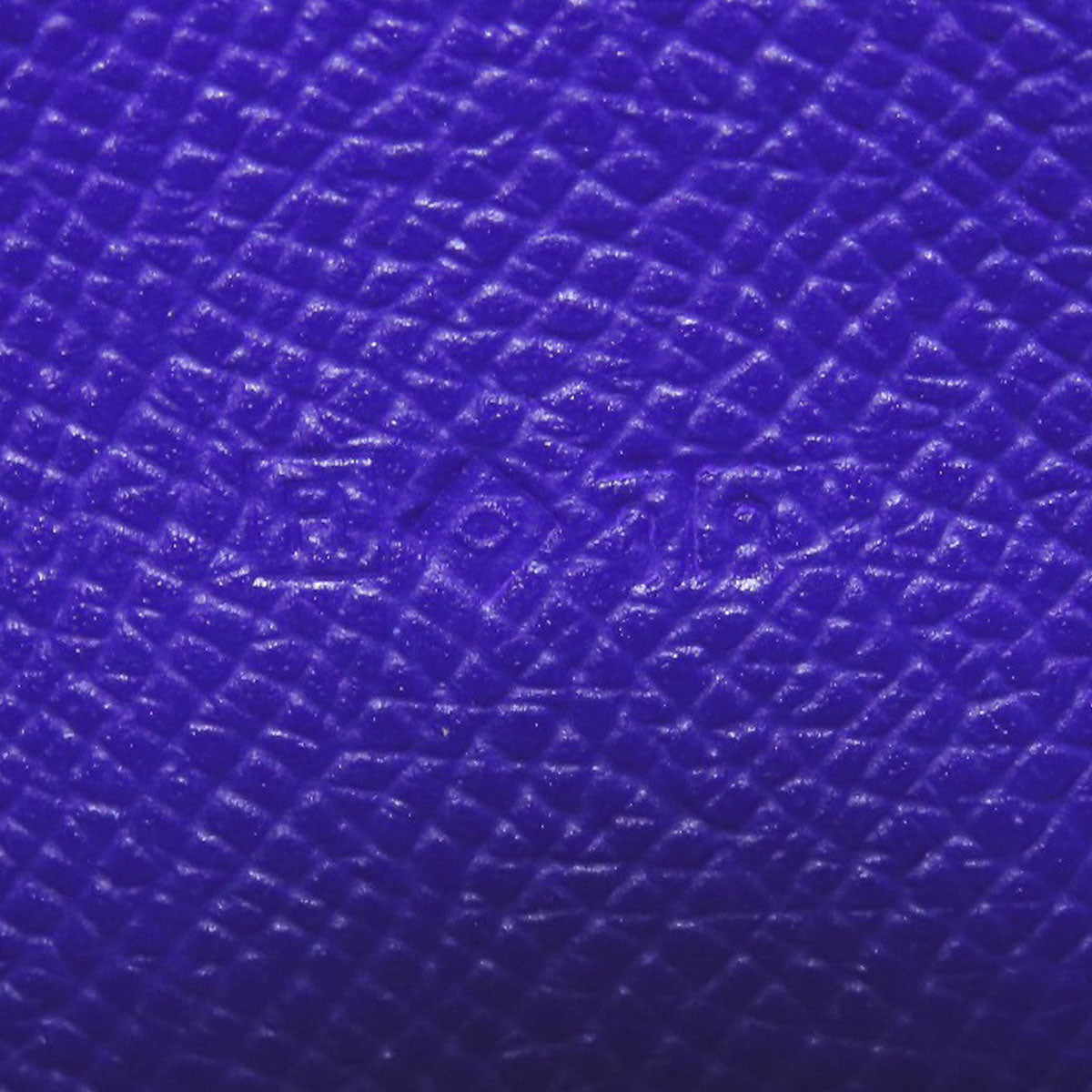 HERMES Bearn Soufflet Blue Electric SilverHardware Long wallet (with coin pocket) Epsom Ladies [Used]