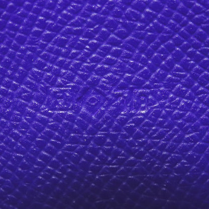 HERMES Bearn Soufflet Blue Electric SilverHardware Long wallet (with coin pocket) Epsom Ladies [Used]