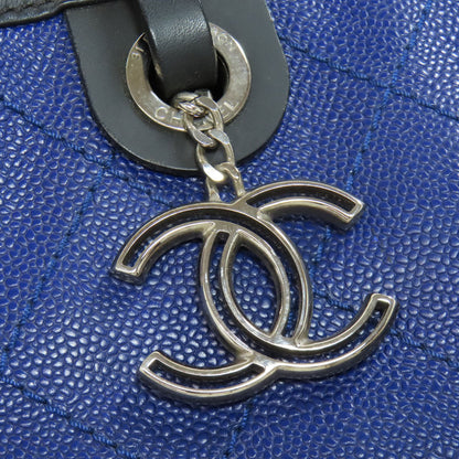 CHANEL   Wild Stitch SilverHardware Tote Bag  Grained Calfskin Skin Ladies [Used]