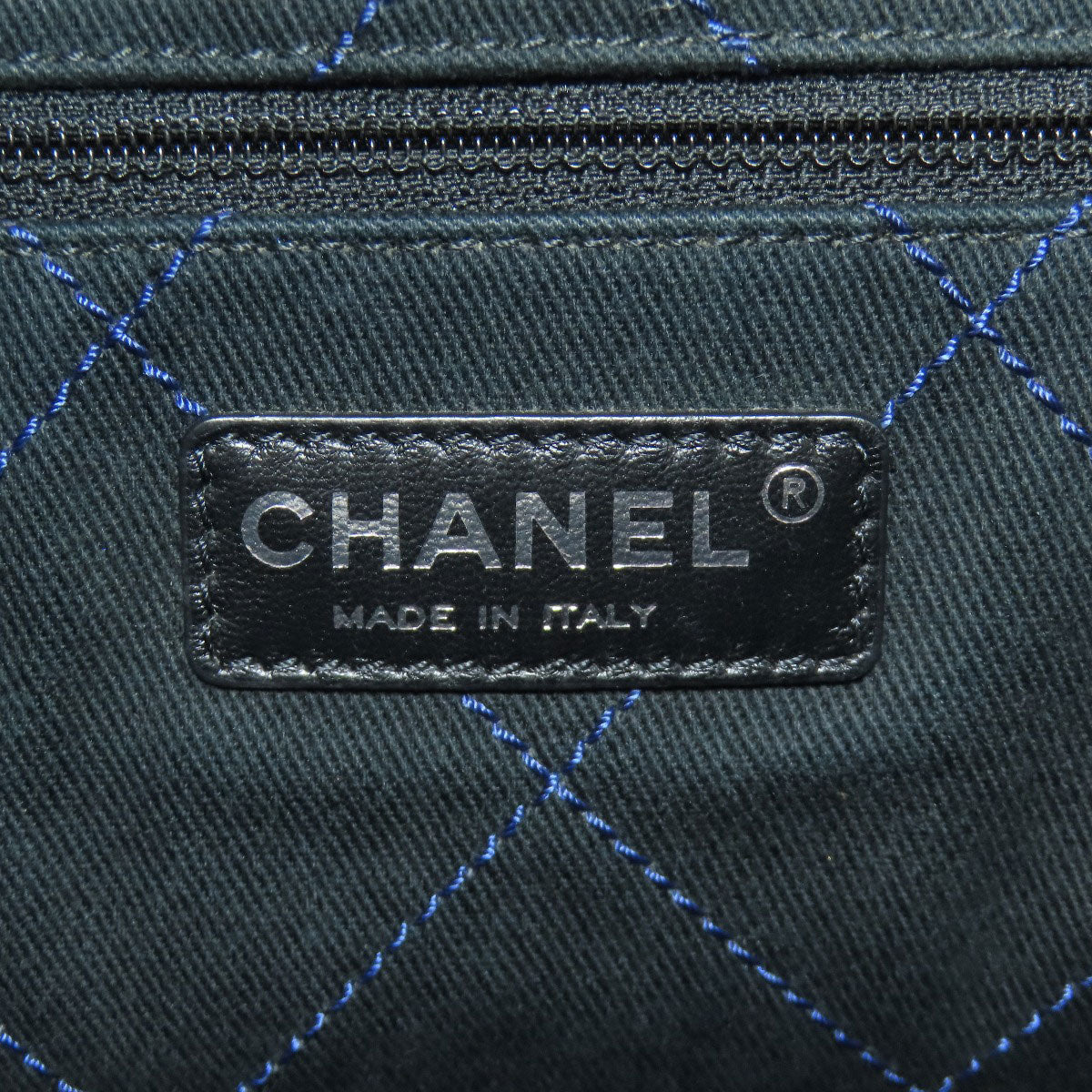 CHANEL   Wild Stitch SilverHardware Tote Bag  Grained Calfskin Skin Ladies [Used]