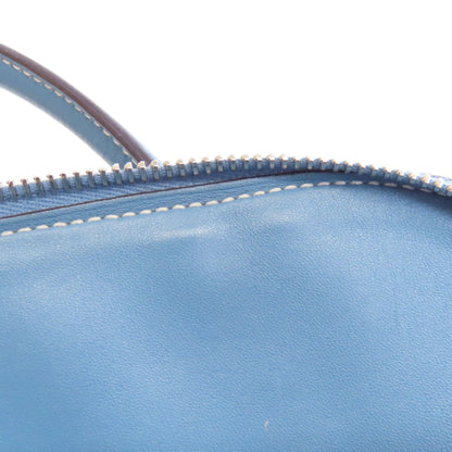 HERMES   Handbag Bolide31 Blue Jean SilverHardware Taurillon Clemence Ladies