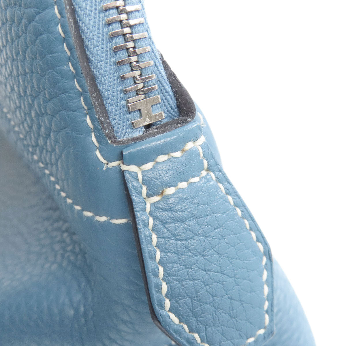 HERMES Bolide31 Blue Jean SilverHardware Handbag Taurillon Clemence Ladies [Used]