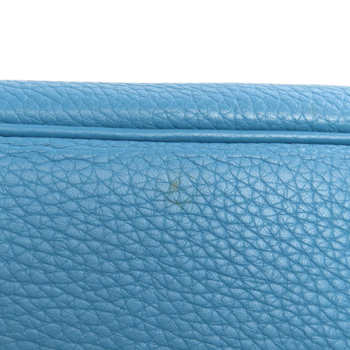 HERMES   Handbag Bolide31 Blue Jean SilverHardware Taurillon Clemence Ladies