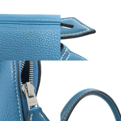 HERMES Bolide31 Blue Jean SilverHardware Handbag Taurillon Clemence Ladies [Used]