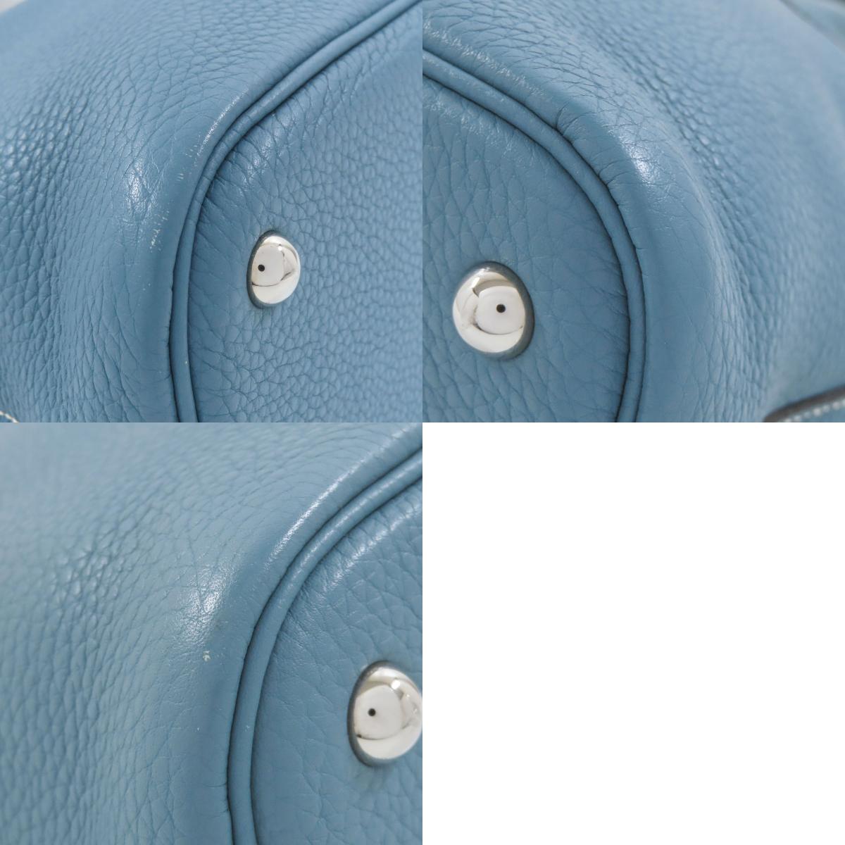 HERMES Bolide31 Blue Jean SilverHardware Handbag Taurillon Clemence Ladies [Used]
