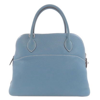 HERMES Bolide31 Blue Jean SilverHardware Handbag Taurillon Clemence Ladies [Used]