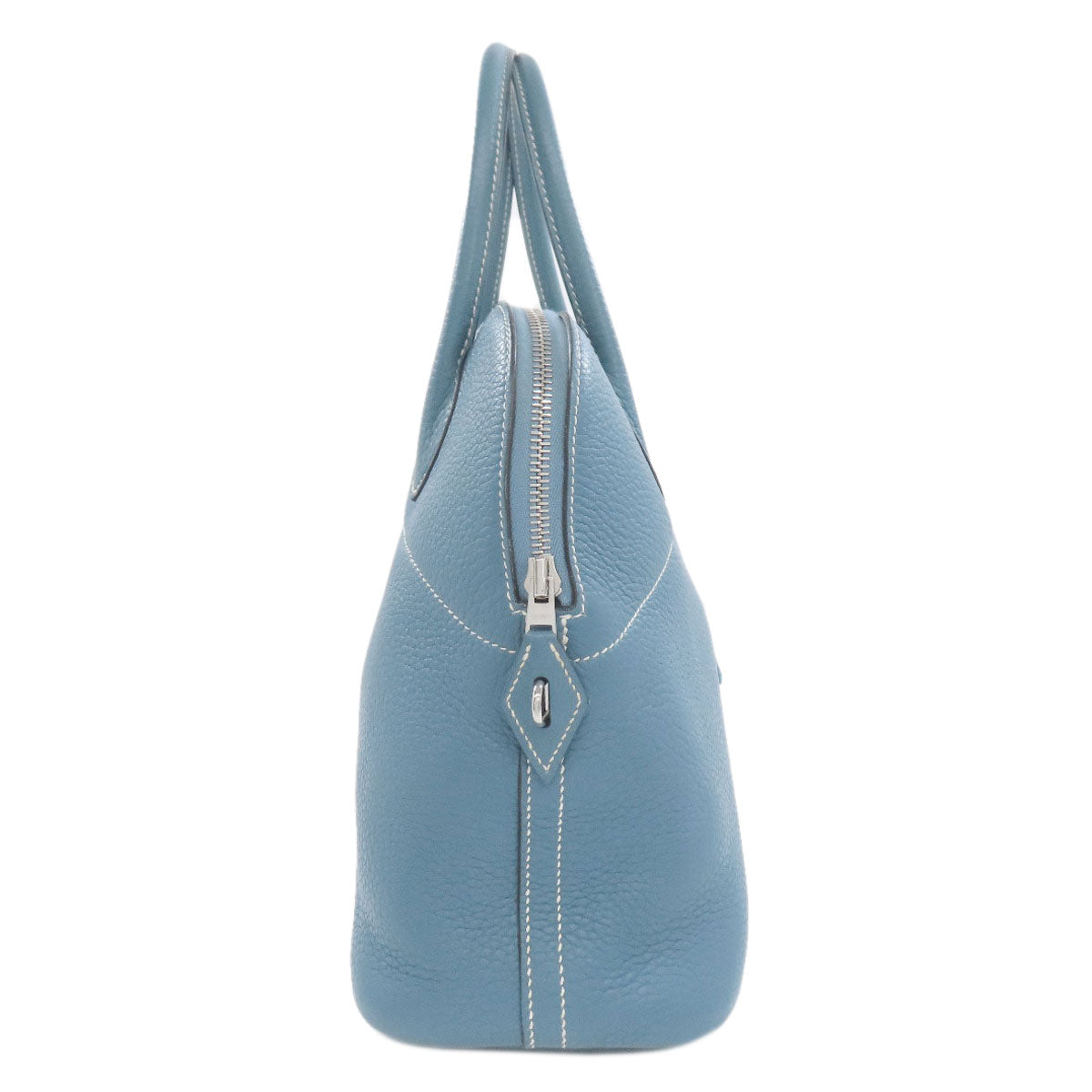 HERMES Bolide31 Blue Jean SilverHardware Handbag Taurillon Clemence Ladies [Used]
