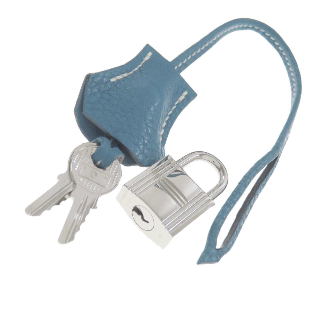 HERMES Bolide31 Blue Jean SilverHardware Handbag Taurillon Clemence Ladies [Used]