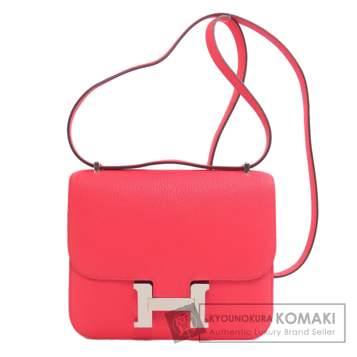 HERMES Constance 18 SilverHardware Shoulder Bag Chevre Ladies [Used]