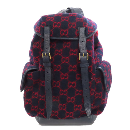 GUCCI  598184 Backpack Â· Daypack GG wool wool Ladies