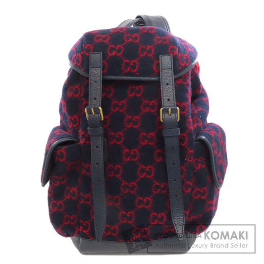 GUCCI  598184 Backpack Â· Daypack GG wool wool Ladies