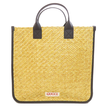 GUCCI  648841 Tote Bag Children 3D Apple Straw Ladies