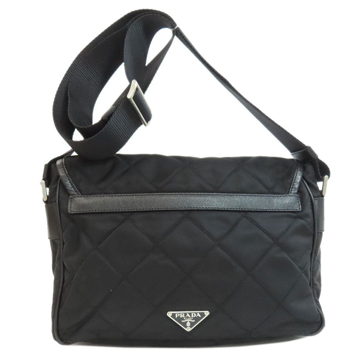 PRADA   Shoulder Bag Logo hardware quilting Nylon Ladies