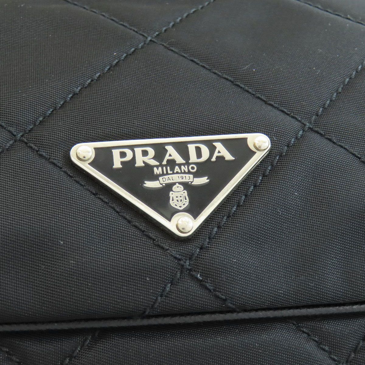 PRADA   Shoulder Bag Logo hardware quilting Nylon Ladies