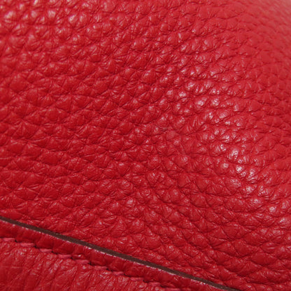 HERMES Picotin Lock MM Rouge Kazak SilverHardware Handbag Taurillon Clemence Ladies [Used]