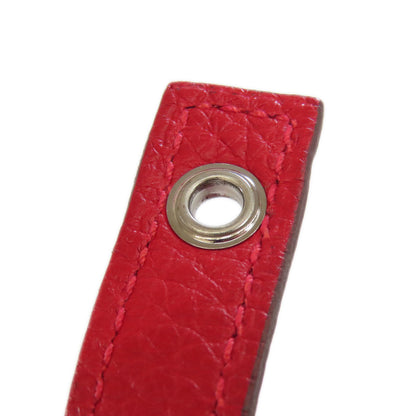 HERMES Picotin Lock MM Rouge Kazak SilverHardware Handbag Taurillon Clemence Ladies [Used]