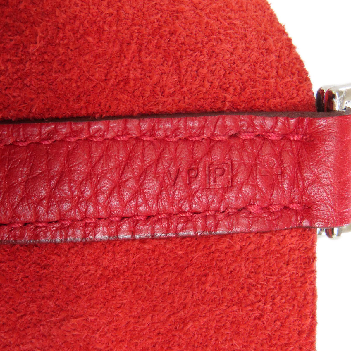 HERMES Picotin Lock MM Rouge Kazak SilverHardware Handbag Taurillon Clemence Ladies [Used]
