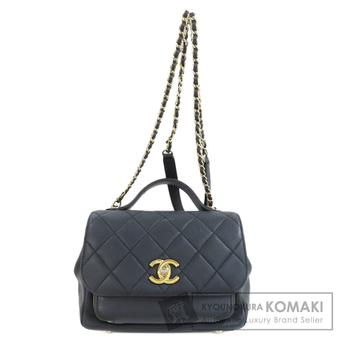 CHANEL   Shoulder Bag Business Affinity 2WAY Grain Calf Leather Grained Calfskin SkinLadies