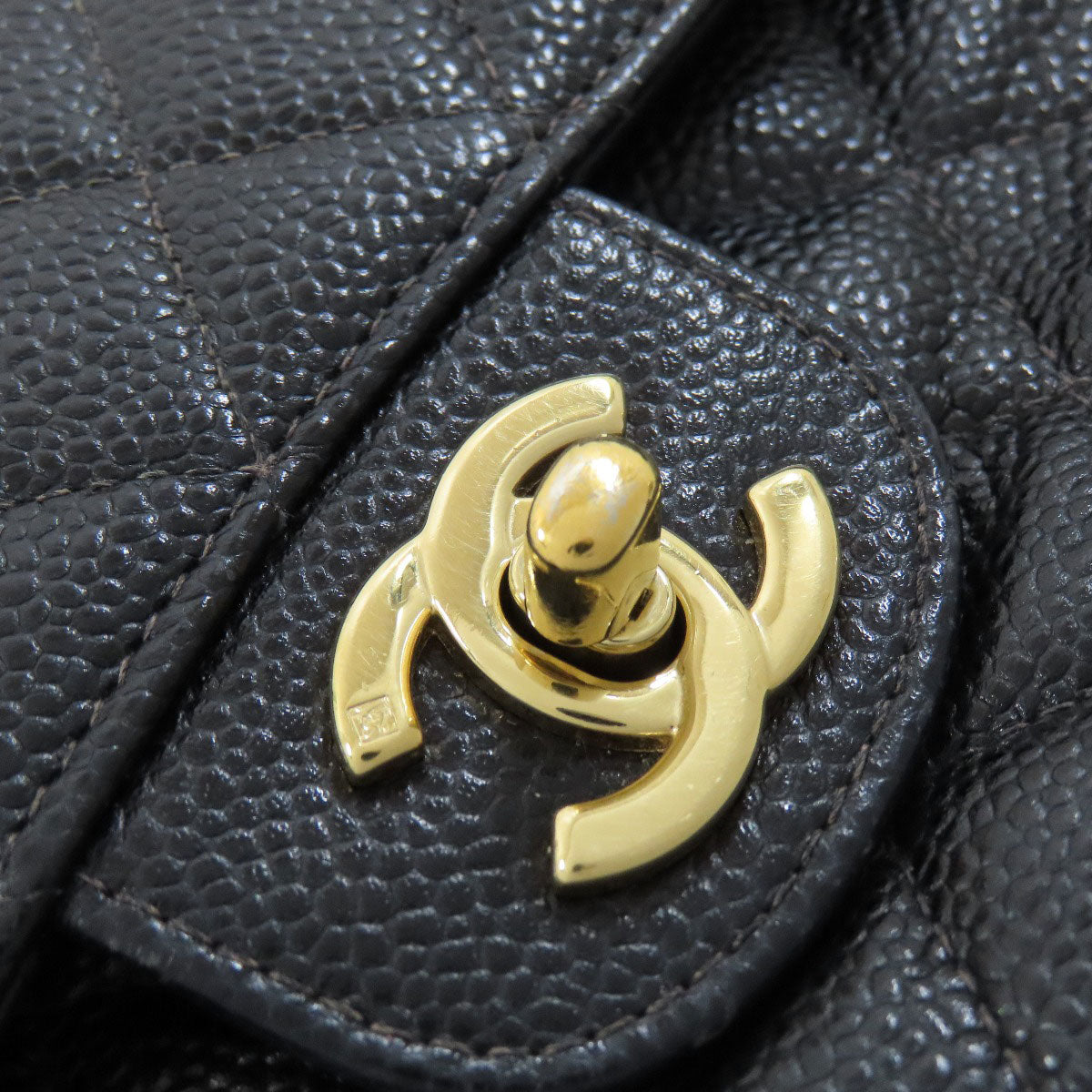 CHANEL ChainShoulder GoldHardware Shoulder Bag Grained Calfskin Skin Ladies [Used]